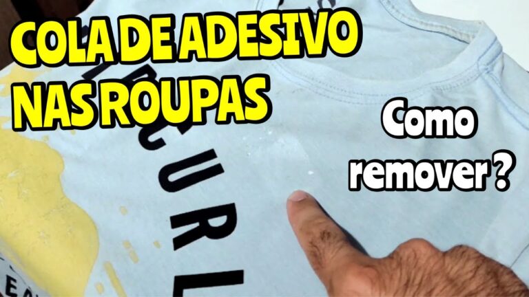 Como Limpar Camisola de Lã com Autocolante Cola