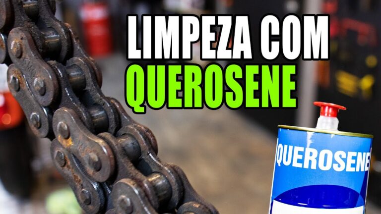 Limpeza Eficiente da Corrente de Moto com Querosene