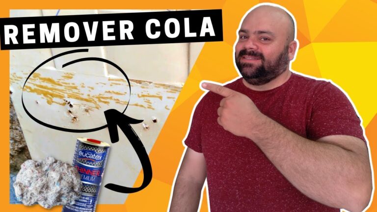 Como Limpar Cola de Contato Usando Tiner