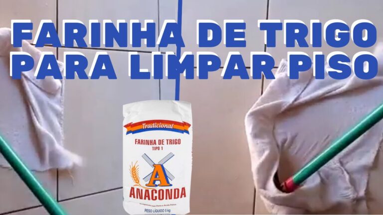 Limpeza Eficiente de Pisos com Farinha de Trigo