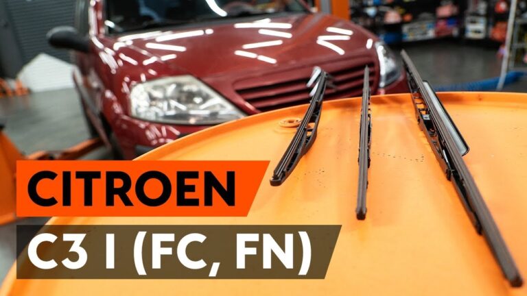 Como Trocar as Escovas do Limpador de Para-brisa Citroën