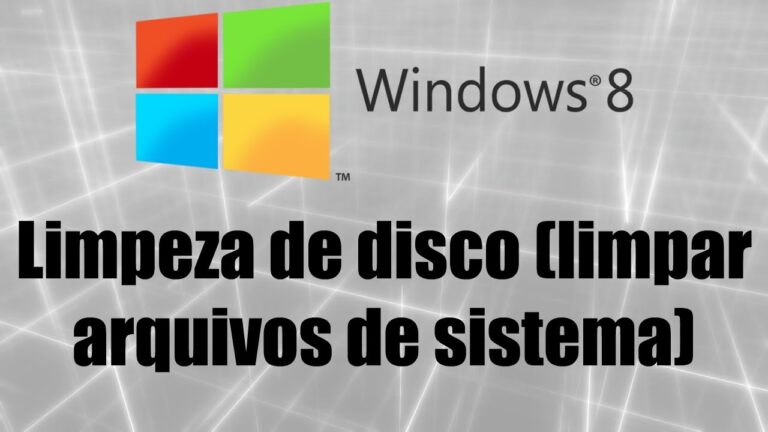Como Limpar o Disco Cheio no Windows 8.1