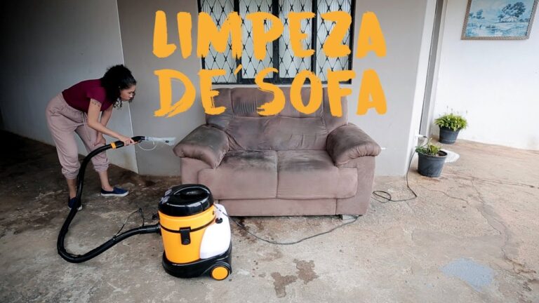 Limpeza Eficiente de Estofos com Compressor e Aspirador