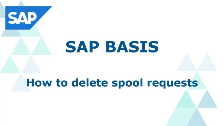 Como Limpar a Lista de Spool no SAP