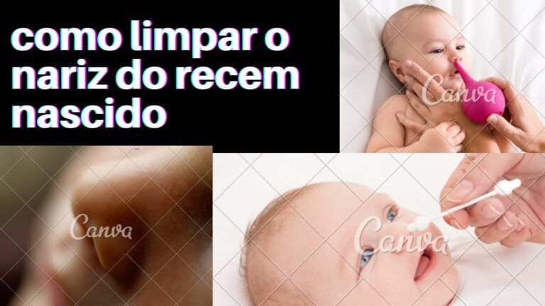 Limpeza Segura do Nariz do Recém-Nascido com Cotonete