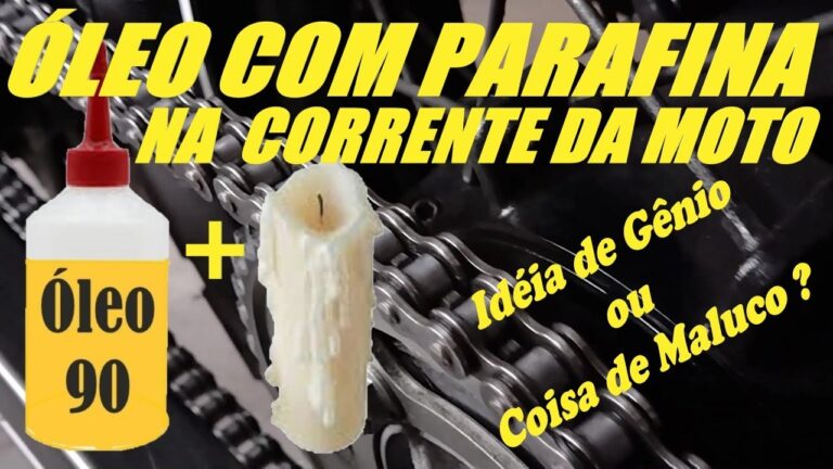 Limpeza Eficiente da Corrente da Moto com Parafina