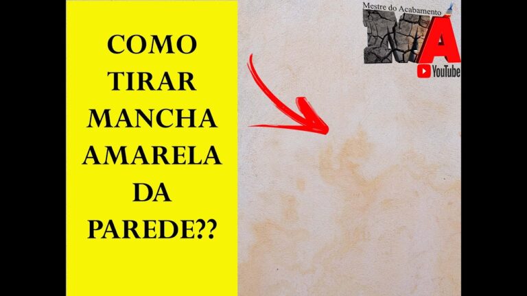 Como Remover Manchas Amarelas de Bolor na Parede