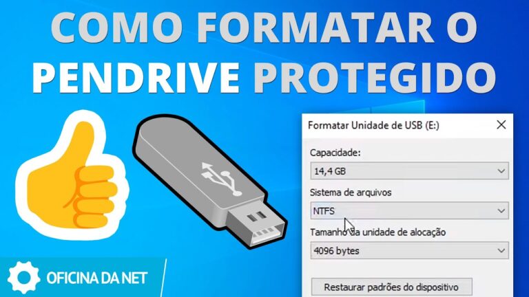 Como Limpar Pen Drive Protegido Contra Grava&ccedil;&atilde;o