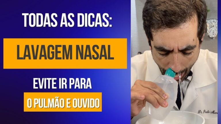 Como Limpar as Fossas Nasais com Soro Fisiológico