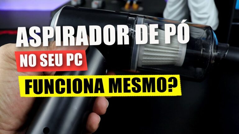 Limpeza Eficiente do Computador com Aspirador de Pó