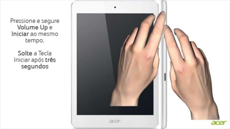 Guia Pr&aacute;tico: Como Limpar um Tablet Acer Iconia A1