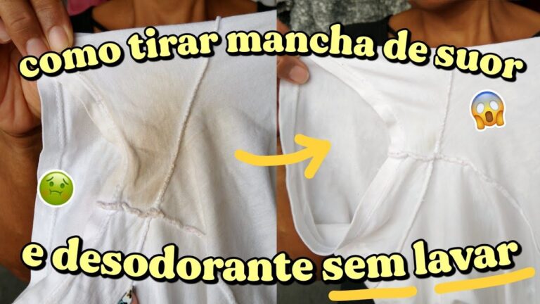 Como Remover Marcas de Suor de Camisolas Brancas