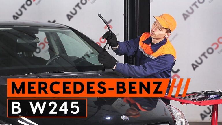 Como Remover Escovas do Limpador de Para-brisa da Mercedes