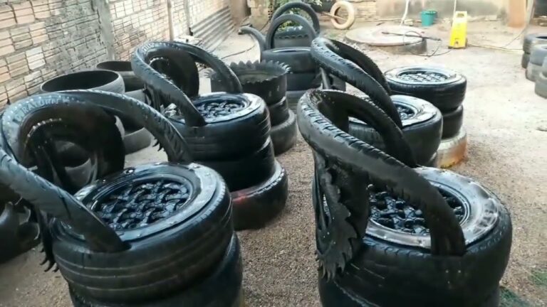 Como Limpar um Pneu para Usar em Banco de Jardim