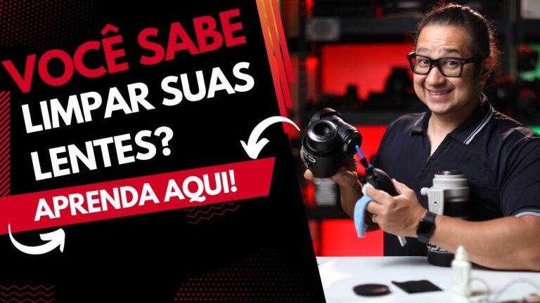 Como Limpar Lentes Fotogr&aacute;ficas com L&iacute;quido para &Oacute;culos
