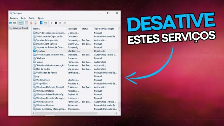 Guia Prático para Limpar Serviços Inúteis do PC