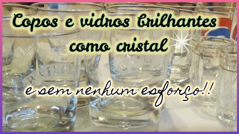 Métodos Eficazes para Limpar Copos de Vidro Baços