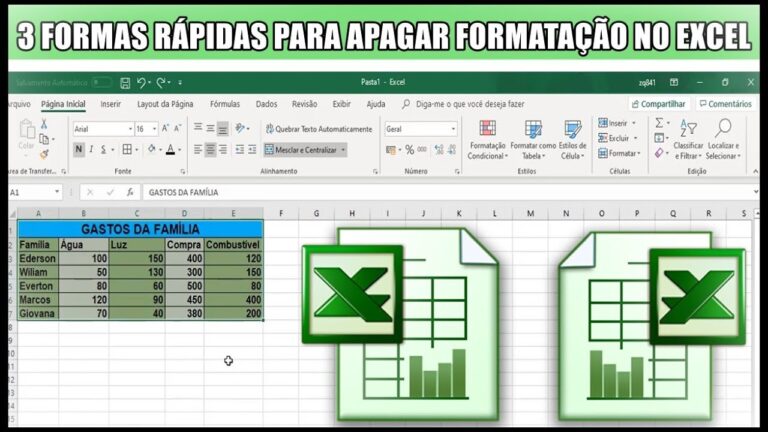 Como Limpar Excel Sem Afetar os Cálculos