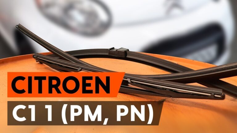 Guia Prático: Como Trocar as Escovas do Limpador de Parabrisa no Citroën C1