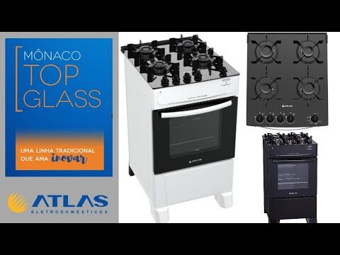 Fogão Atlas Mônaco 4 Bocas Automático com Forno Limpa Fácil: Praticidade e Eficiência na Cozinha