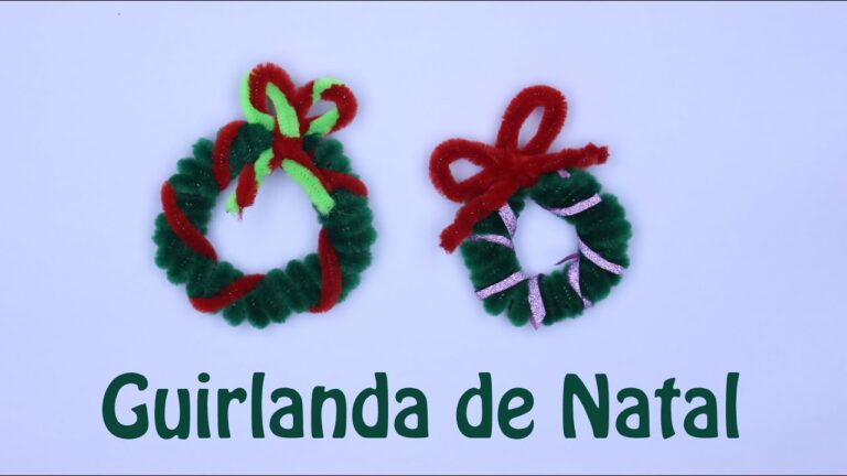 Fazendo Bengalas de Natal com Limpa Cachimbos