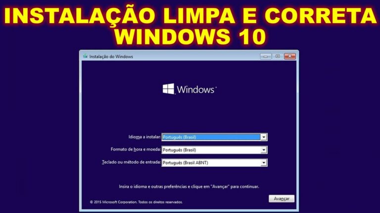 Guia Pr&aacute;tico para Instala&ccedil;&atilde;o Limpa do Windows 10