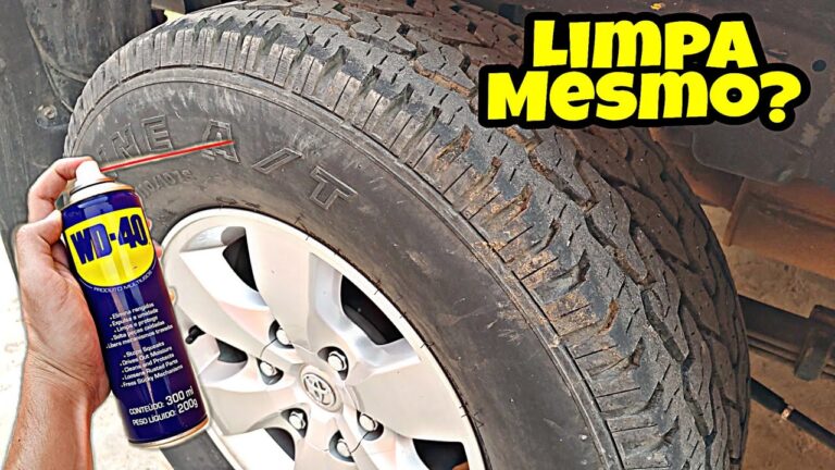 Limpeza Eficiente de Pneus com WD-40