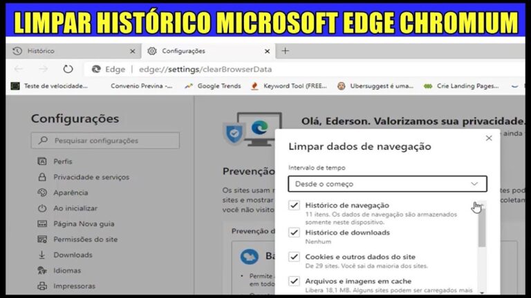Como Limpar o Histórico do Edge de Forma Eficiente