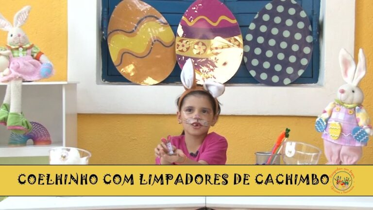 Coelhos Artísticos Feitos com Limpa Cachimbos