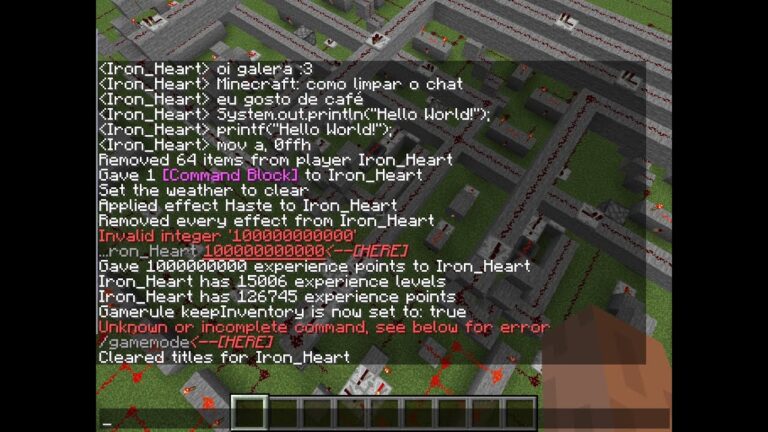 Limpar o Chat no Minecraft: Comando Eficiente