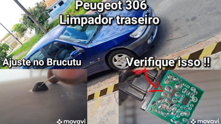 Como Acionar o Limpa Vidros Traseiro do Peugeot 306